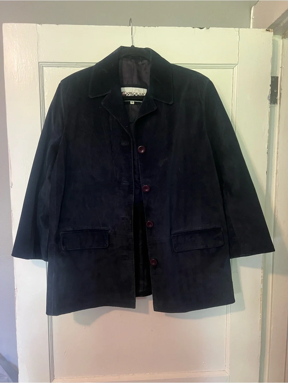 🖤 KIRÇILAR genuine SUEDE blazer jacket — Turkish leather, Men’s size M 🇹🇷